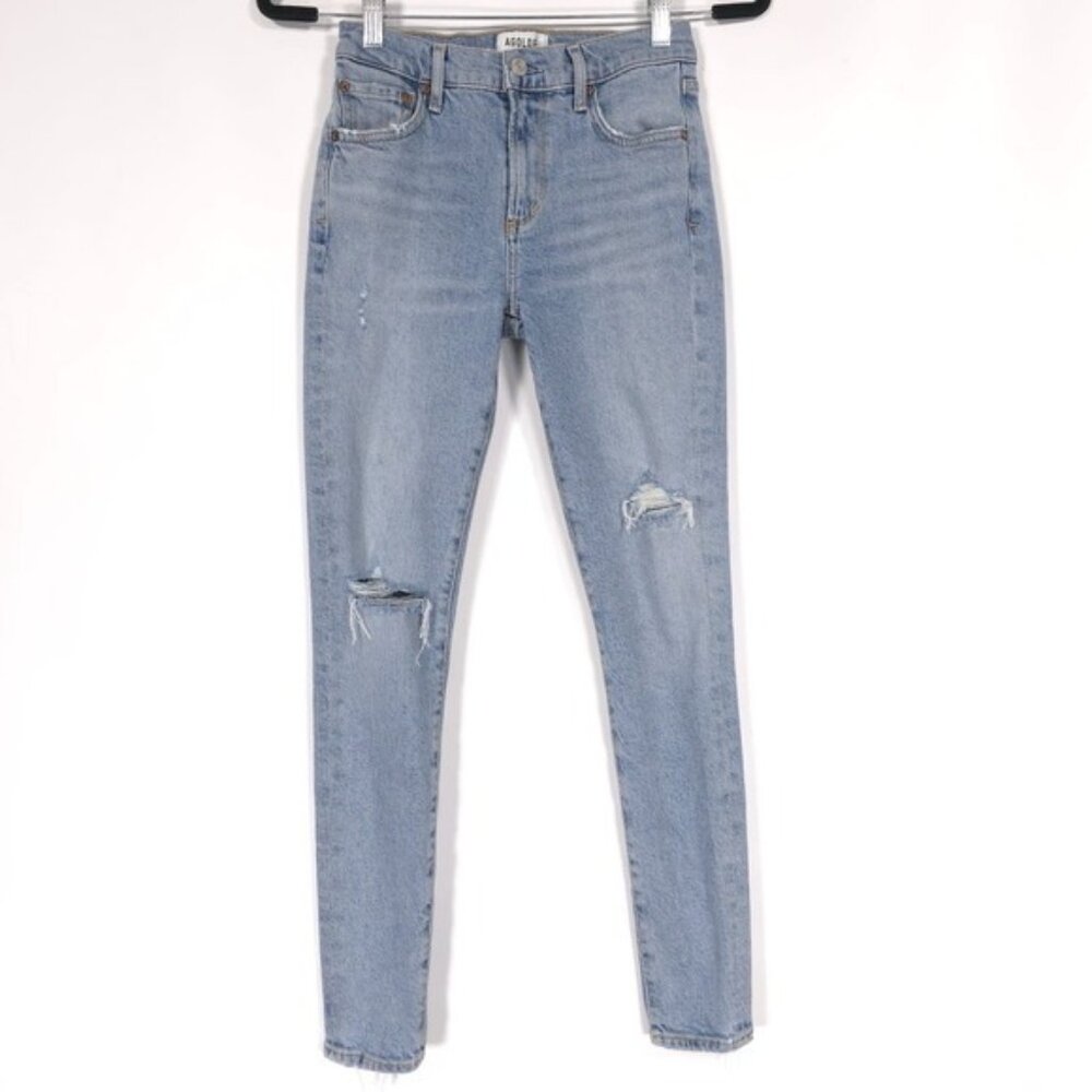 AGOLDE Women's Jeans SOPHIE Size 25 ORGANIC‎ COTTON Distressed Skinny A123-3002